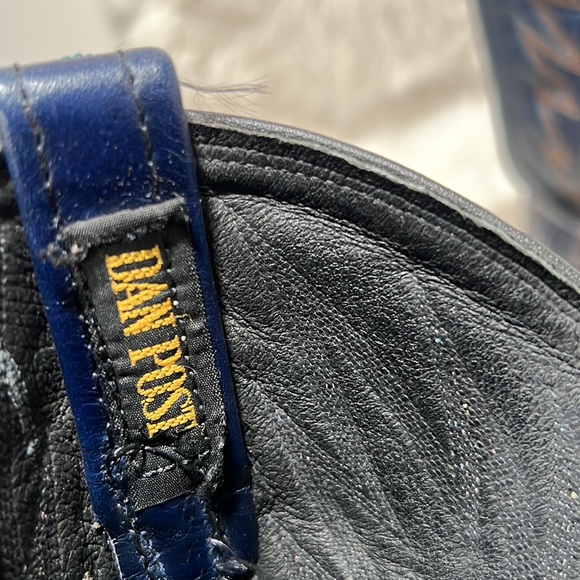 VINTAGE DAN POST  RAINBOW  PYTHON SNAKESKIN EXOTIC RARE WESTERN BOOT 6.5 M - Picture 13 of 16